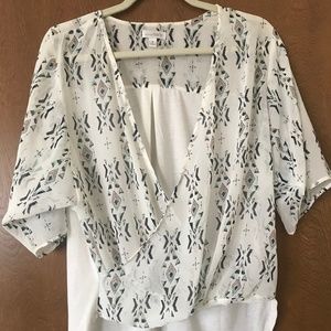 V-neck blouse